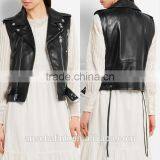Personalized Latest Design Custom Cheap Lady Leather Vest thumbnail-6