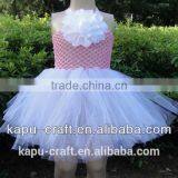 Wholesale Boutique Girls Tutu Outfits, Princess Crochet 6 Inch Tutu Flower Kids Dress thumbnail-2