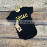 2017 New Style Wholesale Fashion Children Clothes Short Sleeve Black Cotton Custom 100% Cotton Baby t Shirts thumbnail-1