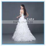 New Model Off Shoulder Elegant Handmade Beaded Wedding Dress 2016 thumbnail-3