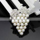 Custom Design Purple Enamel Flower Brooch High End Flower Tie Brooch Popular Bridesmaid Brooch for Wedding Invitations thumbnail-4