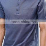 MGOO OEM Factory Casual Summer Plain Side Split 180g 100% Cotton Short Sleeve Mens POLO Shirt With Chest Pocket thumbnail-3