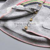 Kids Girls Rainbow Comfy 100% Cotton Button Down Cardigan Sweater thumbnail-3