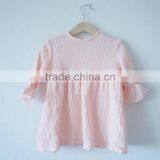 Wholesale Double Layer Muslin Dress Baby Frock Design Pictures Ruffle Sleeve Girl Dresses thumbnail-1