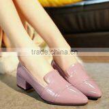 Zm50398b New Style Single Lady Shoe Chunky Heels Fashion Sexy Women Footware thumbnail-1