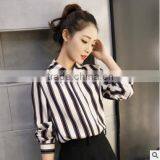 F20045B Long Sleeve Lady Bodycon Blouse thumbnail-1