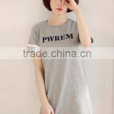 In the Summer of 2016 New Grey Dress With Short Sleeves thumbnail-1