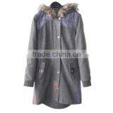 Elegant Girls' Long Coat Black Cashmere Coat for Winter thumbnail-2