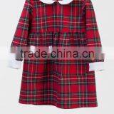 Hot Sale Mom And Daughter Dress Christmas Red Plaid Patry Dress For Mother and Daughter thumbnail-3