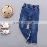 S33430W Girls Denim Pants Baby Jeans Soft Side Leg Trousers thumbnail-1