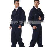 Custom Long Sleeve Mens Industrial Breathable Worker's Blue Overalls Wholesale thumbnail-4