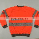 100% Polyester Inner Brush Fleece hi Vis Sweatshirt Meet EN ISO20471 thumbnail-6