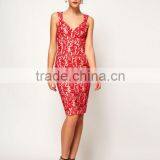 Pencil Dress In Bonded Lace thumbnail-1