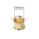 10mm Stainless Steel Ear Stretcher Expander Bobbin Gold Plated Ear Taper Expanders thumbnail-2