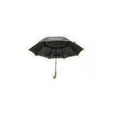 62 Inch Double Canopy Golf Umbrella , Custom Silk Screen Wood Handle thumbnail-1