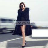 SJ226-02 Black New Arrival 2016 Real Fur Outwear Fur Coat Women thumbnail-1