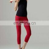 Women's Nylon and Spandex Fitness Ninth Pants Yoga Vest Suits thumbnail-2