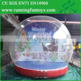 Advertising Giant Inflatable Human Size Snow Globe, Plastic Christmas Ball