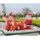 inflatable santa(with deer), christmas inflatables