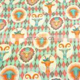 Digital Printed Cotton Fabric With Animals Print