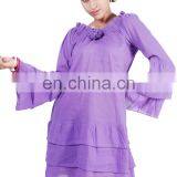 Cotton Long Sleeves Dress thumbnail-1