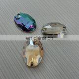 Capri Blue Jet Flat Back Oval Stone Sew on Rhinestones Pujiang Crystal Manufacturer thumbnail-6