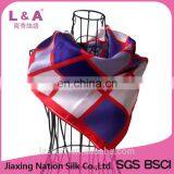 100% Polyester Silk Feel Scarf Women Satin Scarves thumbnail-2