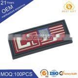 New Custom Embroidery PVC Rubber Badge On Garments Accessories thumbnail-2