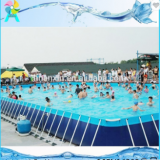 Above Ground Outdoor Giant PVC Pool Type Metal Frame Swimming Pool For Commercial