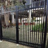 1800 x 2500mm powder coated steel picket fence wholesale