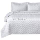 Soft 100% Polyester Fade Resistance Eco-friendly White Plain Quilt For Sale thumbnail-7