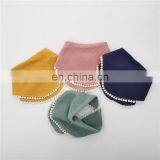 Adjustable 0-6m Lace Trim Muslin Organic Cotton Baby Bibs thumbnail-2