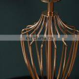 Korean Modern Hotel Family Bedroom Table Lamps Creative Metal Base Cotton LED Reading Lamp thumbnail-6