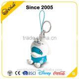 B.Duck Brand Animal Shape Pvc Floating Titanium Key Ring thumbnail-5