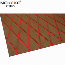 NEKEKE 6mm Light Brown + Blue + Diamond on Surface Boat Yacht Marine EVA Deck Foam Sheet Composite Outdoor Decking thumbnail-1