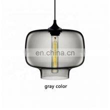 Tonghua 2019 Modern Color Glass Shade Chandelier T30*185 LED Edison Bulb Hanging Lamp E26 E27 Lamp Holder Restaurant Light thumbnail-4