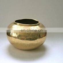 Brass Antique Hammerred Planters Pots for Home Decor thumbnail-1