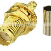 RF Coaxial Cable Nut Washer Gold Plated Straight Female SMA Bulkhead to SMA Male With 1.37 1.32 1.13 178 thumbnail-5