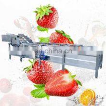 Commercial Restaurant Orange Industrial Equipment Bubble Washer Clean Line Fruit And Vegetable Wash Machine
