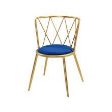 Hollow Metal Chair With Velvet Cushion DC-H10 thumbnail-1