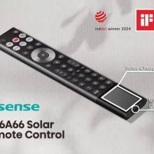 Hisense Wins Red Dot Award 2024 and iF Design Award 2024 for the ERF6A66 Solar Remote Control