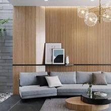 Wpc Cladding 3d Board for Exterior and Interior Wall Wpc Fluted Composite Wall Panels thumbnail-3