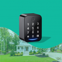 Smart Key Lock Box, Bluetooth Fingerprint Lock Box With APP Control, Fingerprint Recognize & Multiple Code Types, Security Key Lock Box for Outside, Owner, Realtor, Airbnb