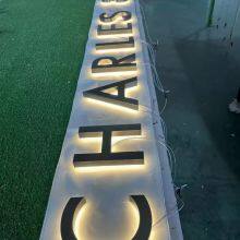 Signature Luminous Stainless Steel English Outdoor Advertising Building thumbnail-3