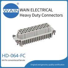 Wain Heavy-duty Connector Hd-064-fc Insert, 64-pin Ultra-high Density Insert Rectangular Connector, Aviation Plug thumbnail-1