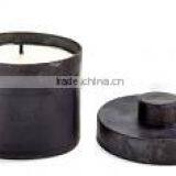 Iron Finish Black Candle Glass thumbnail-2