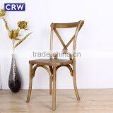 RCH-5001 French Style Stacking Oak Cross Back Chair Quality Choice thumbnail-4