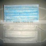 Disposable Surgical Non-Woven Face Mask Elastic Earloop Blue White 3ply thumbnail-1