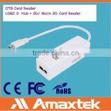 Amaxtek Micro USB OTG Connection Kit and 3 in 1 Card Reader for Andorid Phone