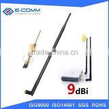 Hot Sale! 9dBi 2.4GHz 5GHz 5.8GHz RP-SMA WiFi Antennas With 2 U.fl Cables for Mod Kit Netgear WNR3500Lv2